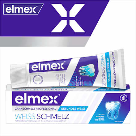Zahnpasta Zahnschmelz Professional Weiss-Schmelz elmex