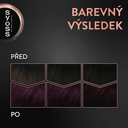 Vopsea de păr permanentă 3-3 Violet Închis syoss