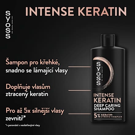 šampon na vlasy Intense Keratin syoss