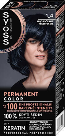 barva na vlasy Modročerný 1-4 syoss
