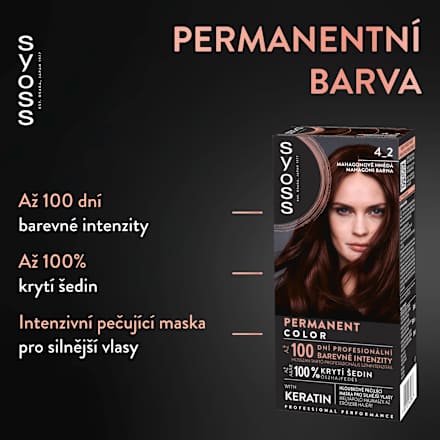 Boja za kosu - 4-2 Mahagony Brown Syoss