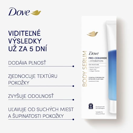 Telové sérum Pro-Ceramide + Hydration 72H Moisture Dove