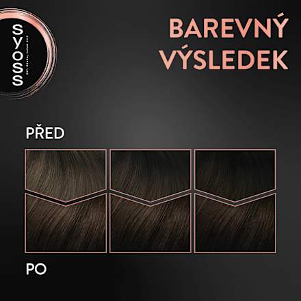 barva na vlasy Středně hnědý 4-1 syoss