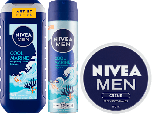 dárková sada pro muže Marine Collection Skincare Kit NIVEA MEN
