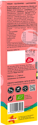 Kindersnack SpongeBob Hafer Nuss Burger Erdbeere (3x17 g) ab 3 Jahren foodloose