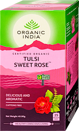 Bio tea, Tulsi Sweet Rose, 25 filter Organic India