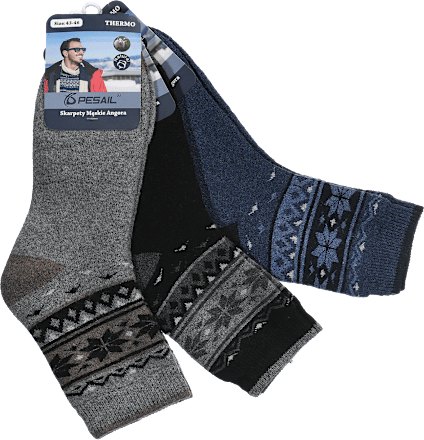 Moške termo nogavice, velikost 43-46 (3 par) PESAIL