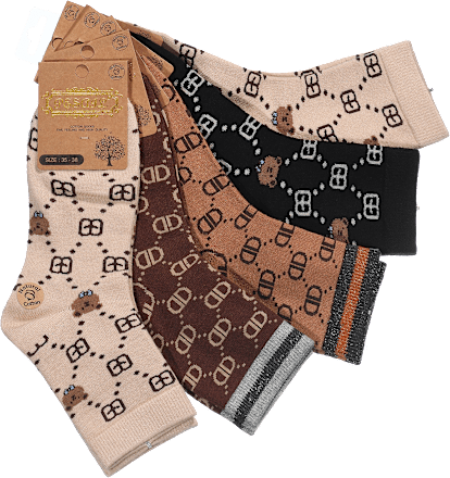 Ženske visoke nogavice, velikost: 35-38 (5 par) PESAIL