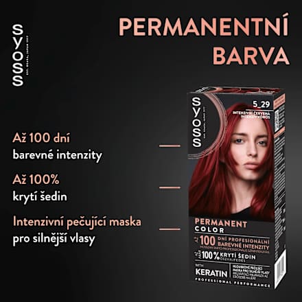 barva na vlasy 5-29 Intenzivní červená syoss