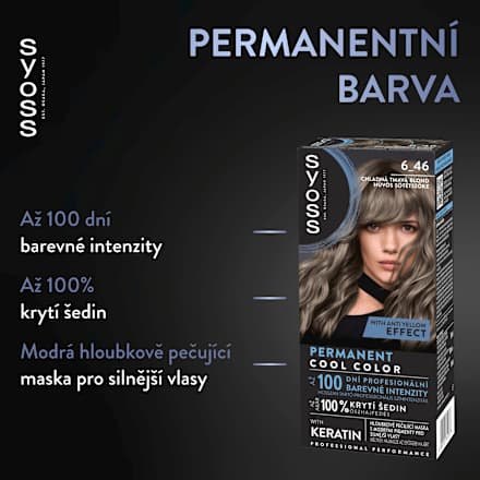 barva na vlasy 6-46 Chladná tmavá blond syoss