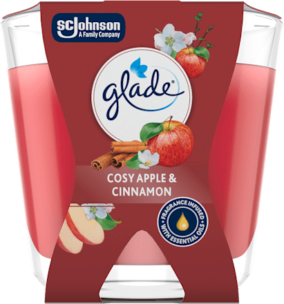 vonná svíčka ve skle Cosy Apple & Cinnamon glade