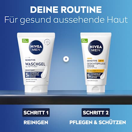 Tagescreme Sensitive Gesichtspflege Creme LSF 15 NIVEA MEN