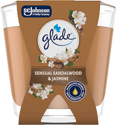 vonná svíčka ve skle Sensual Sandalwood & Jasmine glade