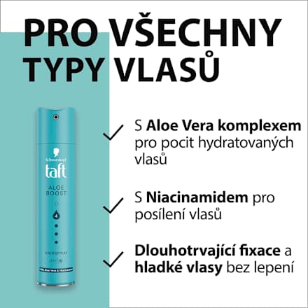 lak na vlasy Aloe Boost Schwarzkopf taft
