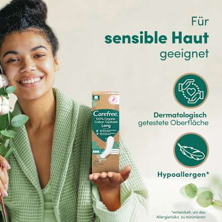 Slipeinlagen Organic Cotton Long Carefree