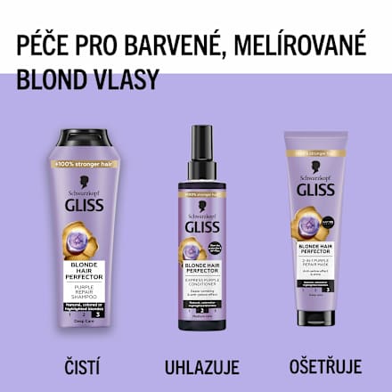 Blonde Hair Perfector express kondicionér na vlasy Schwarzkopf GLISS