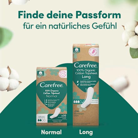 Slipeinlagen Organic Cotton Long Carefree