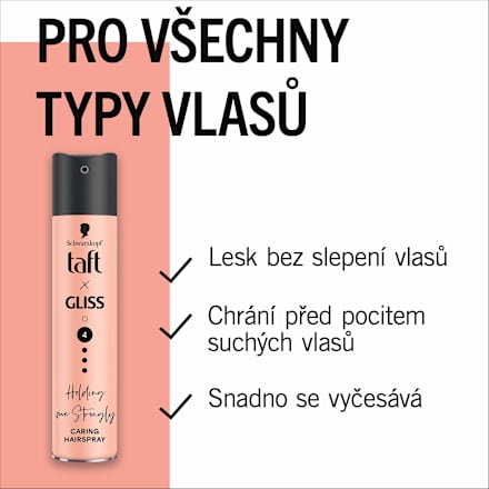 lak na vlasy Holding me Strongly Schwarzkopf taft