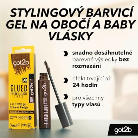 fixační gel na obočí a baby vlásky hnědý got2b