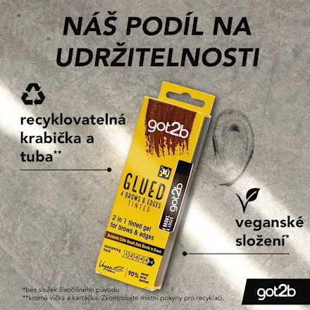 fixační gel na obočí a baby vlásky hnědý got2b
