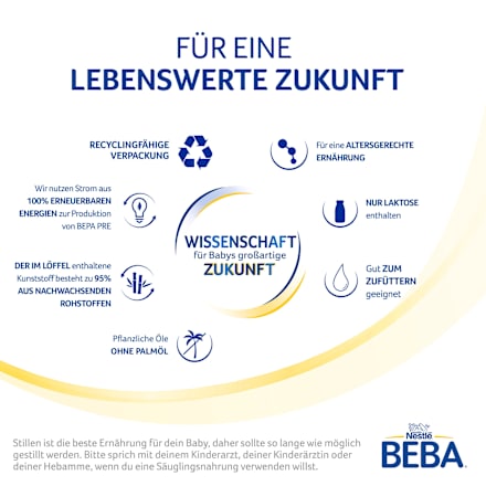 Anfangsmilch Pre von Geburt an Nestlé BEBA