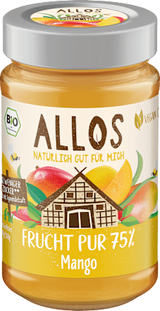 Fruchtaufstrich, Mango 75 % Frucht ALLOS