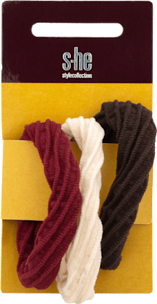 Haargummi-Set gerippt  s-he stylecollection