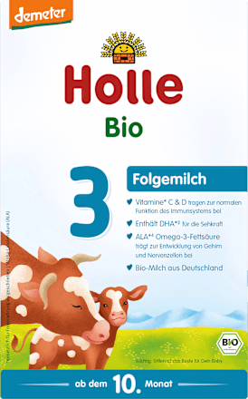 Folgemilch 3 ab dem 10. Monat Holle