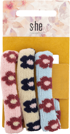 Haargummi -Set klein mit Blumen s-he stylecollection