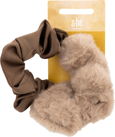 Scrunchies beige Teddy s-he stylecollection