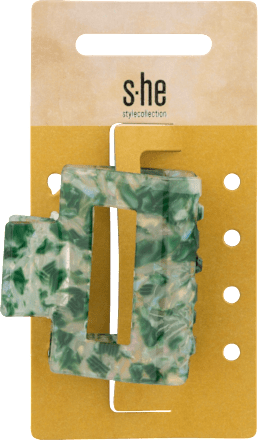 Haarklammer marmoriert grün s-he stylecollection