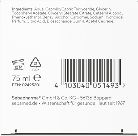 Gesichtscreme mit 2% Vitamin E sebamed