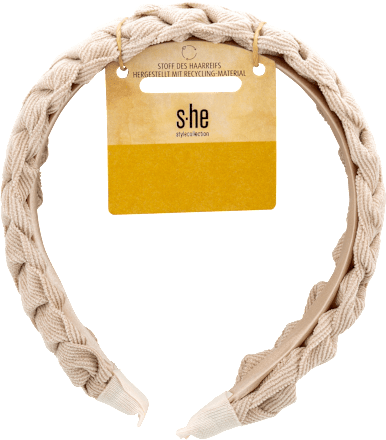 Haarreif beige geflochten  s-he stylecollection