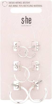 Creolen-Set silber  s-he stylecollection