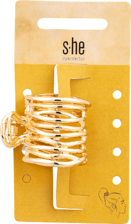 Haarklammer Pony-Cuff gold s-he stylecollection