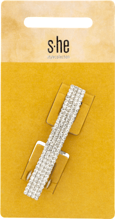 Patentspange silber Strass  s-he stylecollection