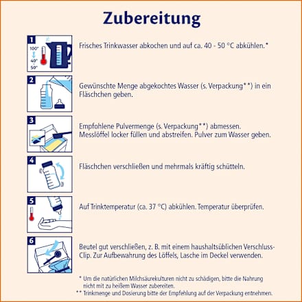 Anfangsmilch HA1 Combiotik von Geburt an HiPP