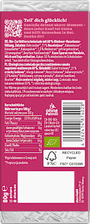 Schokolade Berry Kiss Praliné share