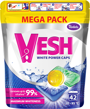 VESH White Power kapsule za veš  Violeta