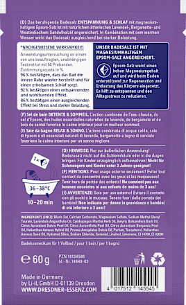 Sól do kąpieli Odprężenie i Sen Dresdner Essenz