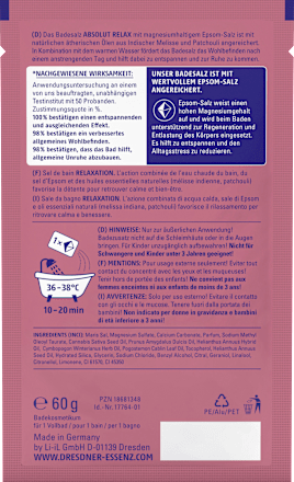 Sól do kąpieli Absolutny Relaks Dresdner Essenz