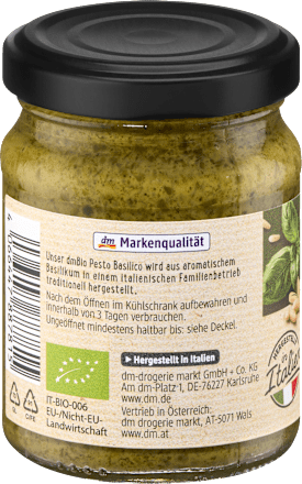 Pesto basilico s bosiljkom i pinjolima dmBio