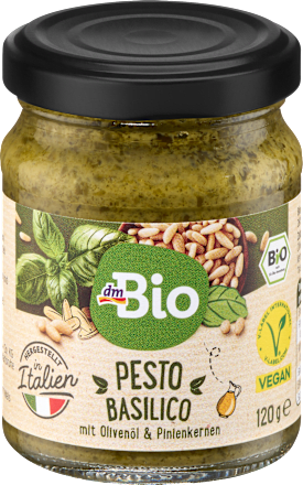 Pesto basilico s bosiljkom i pinjolima dmBio