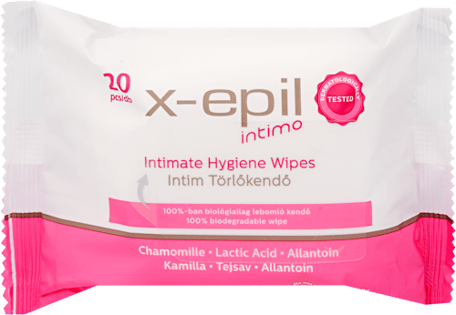 Intim törlőkendő  X-Epil