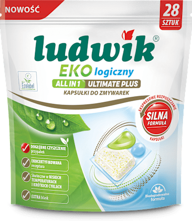 Kapsułki do zmywarek All in 1 Ultimate Plus LUDWIK