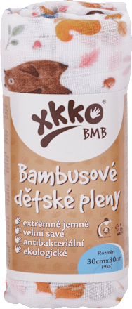 Bambusové plienky 30x30 cm - Wild Forest MIX xkko