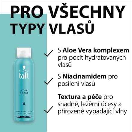 texturizační sprej na vlasy Aloe Boost Schwarzkopf taft