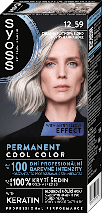 barva na vlasy chladná platinová blond 12-59 syoss