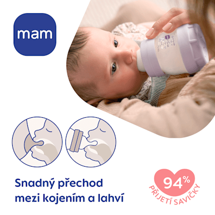 lahev Anti-colic, zelená, 260ml mam