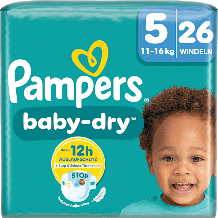 Windeln Gr. 5 Junior (11-16 kg) Pampers baby-dry